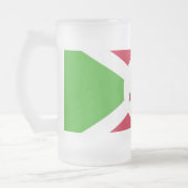 Frosted Glass Mok met Burundese vlag (Links)