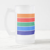 Frosted Glass Mok met de vlag van Sint-Petersburg (Links)