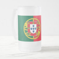 Frosted Glass Mok met Portugese vlag