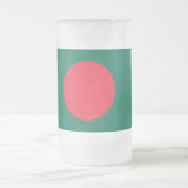 Frosted Glass Mok met vlag van Bangladesh (Center)