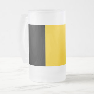 Frosted Glass Mok met vlag van België