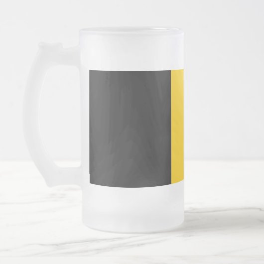 Frosted Glass Mok met vlag van België (Links)