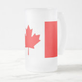 Frosted Glass Mok met vlag van Canada (Voorkant rechts)