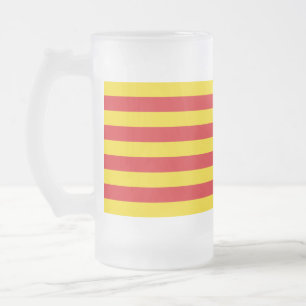 Frosted Glass Mok met vlag van Catalonië