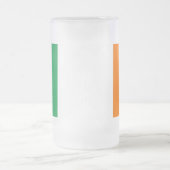 Frosted Glass Mok met vlag van Ierland (Center)