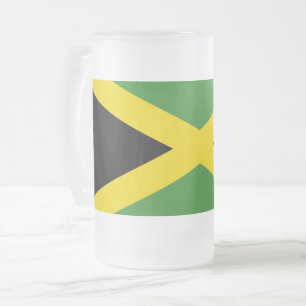 Frosted Glass Mok met vlag van Jamaica