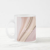 Frosted glass mug in stylish abstract graphic (Gauche)
