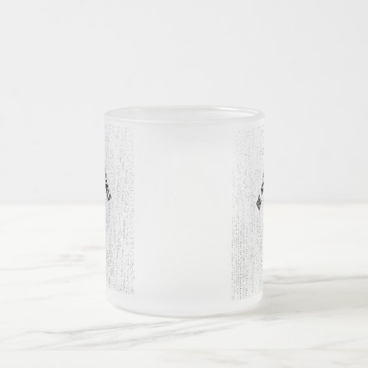 ☕ Frosted Glass Mug with "Be Nice To Yourself" Matglas Koffiemok (Center)