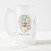 Frosted Glass Panda Cold Brew Mug (Gauche)