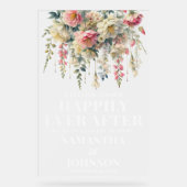 Frosted Happily Ever After Floral Mariage Bienvenu (Recto)