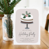 Frosted Holly | Schattige modern feestje Kaart