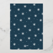 Frosted Holly | Vrijdag Folie Uitnodiging (Achterkant)