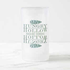 Frosted Hungry Hollow Beer Mug Matglas Bierpul