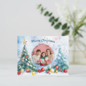 🎄 Frosted Joy Feestdagenkaart (Staand voorkant)