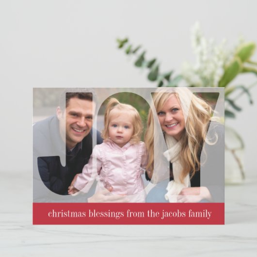 'Frosted Joy' (Ruby) Carte photo de vacances (Debout devant)