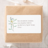 Frosted Mistletoe Winter Wedding Etiket (Insitu)