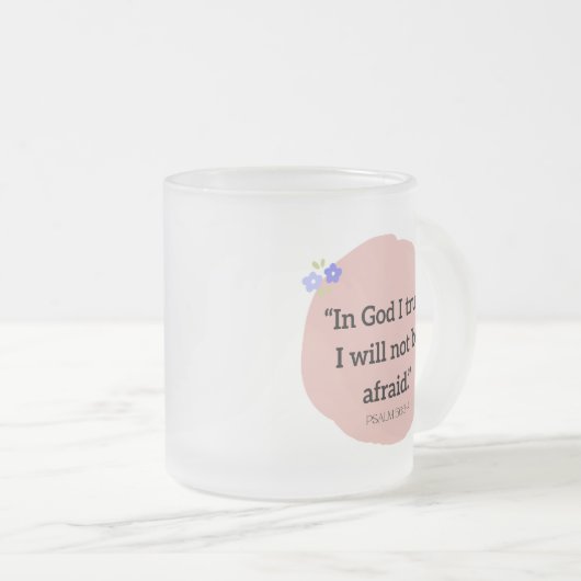 Frosted Mug with Bible verse (Devant droit)