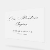 Frosted Notre aventure commence Accueil Mariage (Angle)