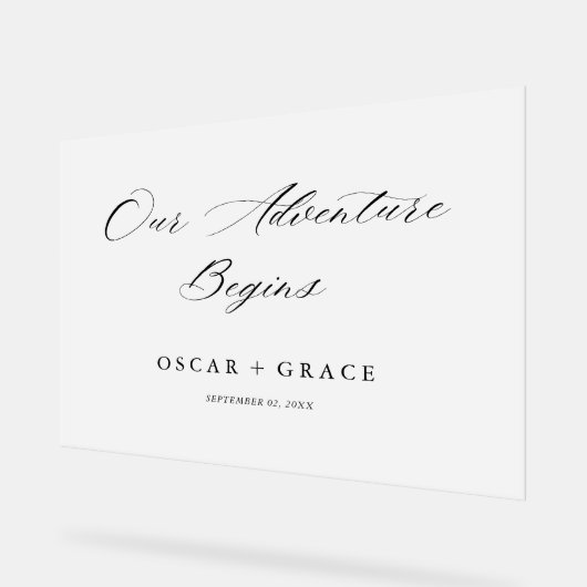 Frosted Notre aventure commence Accueil Mariage (Angle)