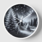 Frosted Pine Trees in de winter (Voorkant)