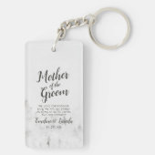 Frosted Pines Rustieke Moeder van de Bruidegom Quo Sleutelhanger (achterkant)