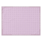 Frosted Pink Lavender Pastel Tegel Design Tafelkleed (Voorkant (Horizontaal))