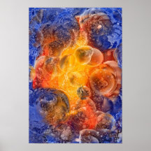 Frosted Planets Award-Winnende Handgeschilderde Ku