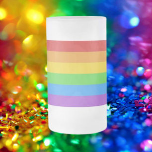 Frosted Pride: Regenboogvlag Matglas Bierpul