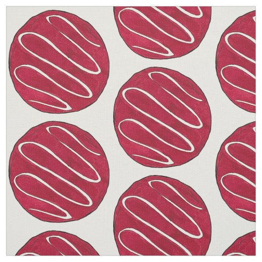Frosted Red Velvet Cookie Print Baking Bake Sale Stof (Swatch)