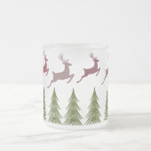 Frosted Reindeer en Pine Tree Christmas Mok (Center)