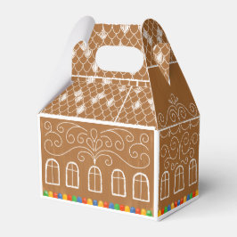Frosted Snoep Holiday Gingerbread House Bedankdoosjes