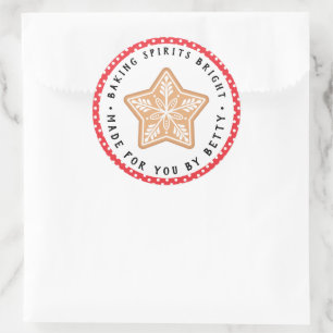 Frosted Snowflake Cookie   Baking Spirits Bright Ronde Sticker