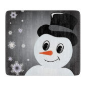 Frosted Snowman Snijplank (Voorkant)