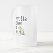 FROSTED STEIN MUG - TEQUILA, MOINS CHER QUE LA THÉ (Devant gauche)