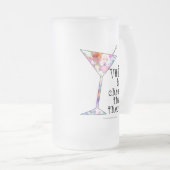 FROSTED STEIN - VODKA IS CHEAPER DAN THERAPIE MATGLAS BIERPUL (Voorkant rechts)