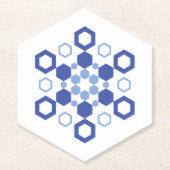 Frosted Symmetry Kartonnen Onderzetters (Voorkant)