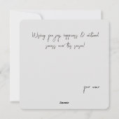 Frosted takken en een met sneeuw bedekt bos feestdagenkaart (Achterkant)