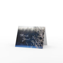 Frosted Thank You Card