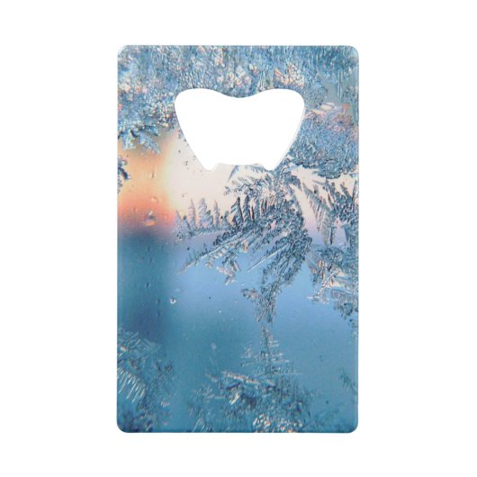 Frosted Uitzicht Kredietkaart Flessenopener (Voorkant)