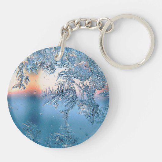 Frosted Uitzicht Sleutelhanger (Achterkant)