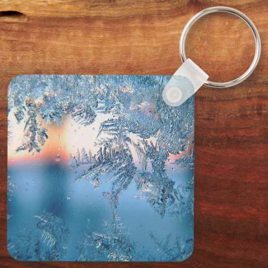 Frosted Uitzicht Sleutelhanger (Achterkant)