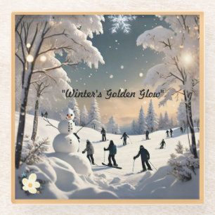 "Frosted Winter Morning" Glazen Onderzetter