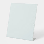 Frosted Witte Stevige Kleur | Klassiek | Elegant Reclamebord Met Voetstuk (Voorkant)