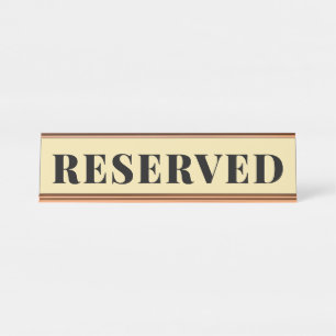 Frosted Yellow RESERVED Desk Name Bord Bureau Naambordje