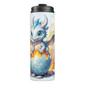 Frostfire Hatchling Blue Dragon Thermosbeker (Voorkant)