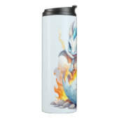 Frostfire Hatchling Blue Dragon Thermosbeker (Gedraaid links)