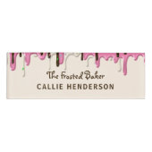 Frosting Pastry Bakery Bedrijfsmedewerker Naambadge (Voorkant)