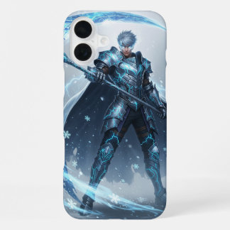 Frostmarked Warrior | Epische Anime iPhone 16 Plus Hoesje