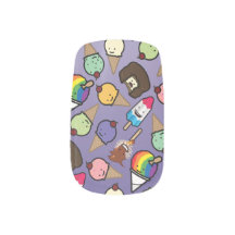 Frosty-behandelingen - Paarse ombre Nail Wraps