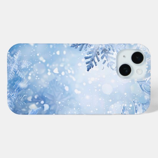 Frosty Blue Delight Telefoon Case (Achterkant (horizontaal))